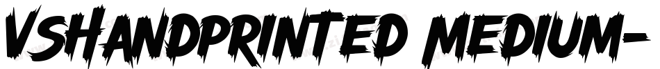 vSHandprinted Medium字体转换